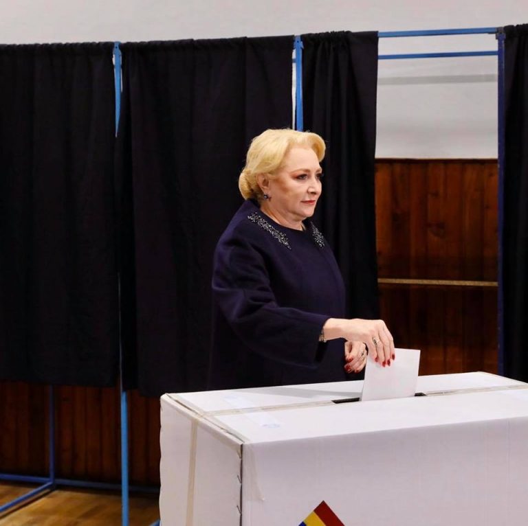 Viorica Dăncilă a votat „pentru o Românie care să meargă înainte”