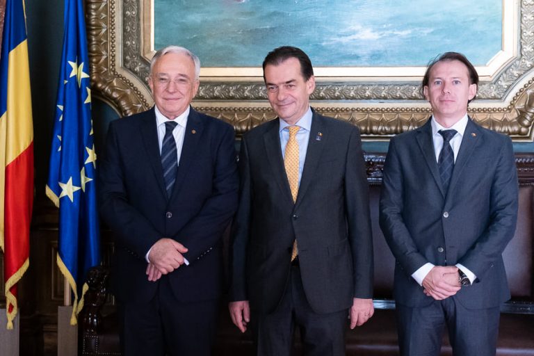 Orban şi Cîţu, întrevedere cu Isărescu. Premier: ”soluții posibile pentru îndreptarea stricăciunilor produse”