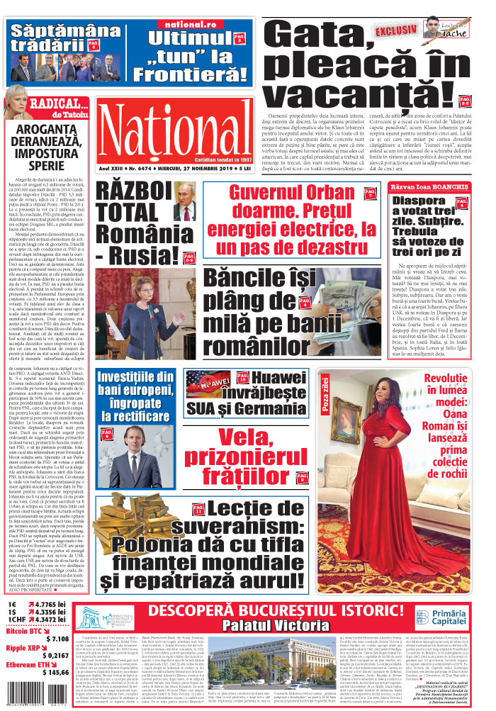 Editia tiparita 27 noiembrie 2019