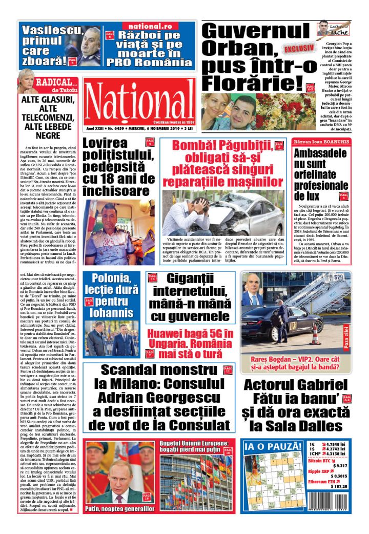 Ediția tipărită 6 noiembrie 2019