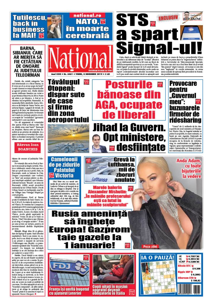 Ediția tipărită 8 noiembrie 2019