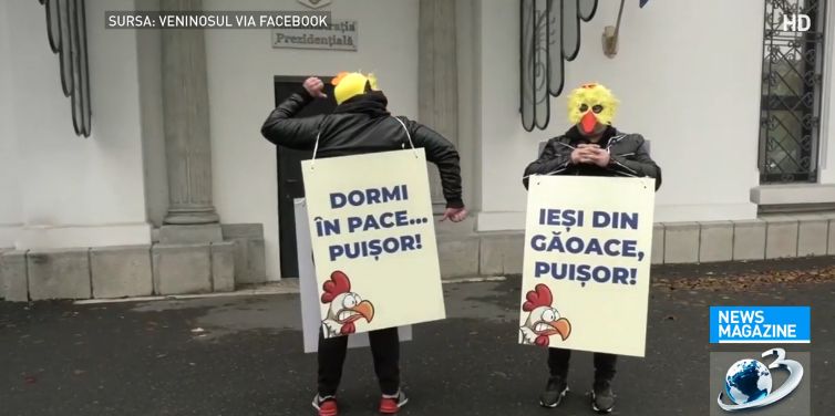 „Găini” zărite la Cotroceni. Mesajul