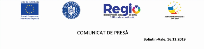 Comunicat de presa: Reabilitare, modernizare, extindere, echipare Gradinita nr.1, Bolintin-Vale