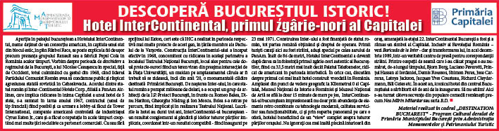 Hotel InterContinental, primul zgârie-nori al Capitalei