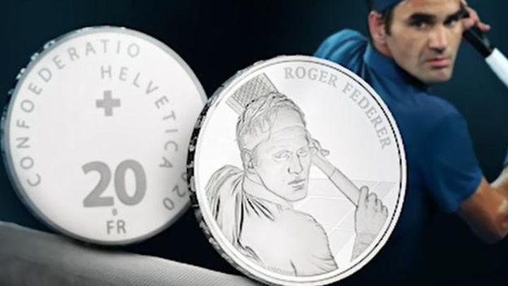 Roger Federer, profil de monedă