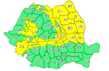 avertizare cod galben - Ziarul National