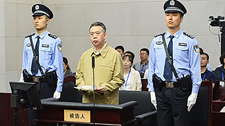 Puşcărie grea în China pentru fostul şef al Interpol