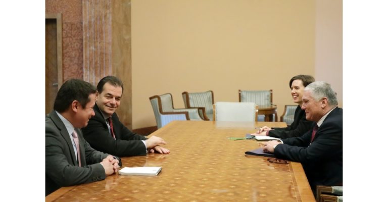 Până să ajungă la Cotroceni, Ludovic Orban s-a întâlnit cu ambasadorul american în România