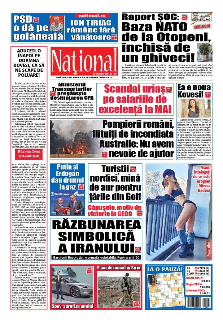 Ediția tipărită 9 ianuarie 2020