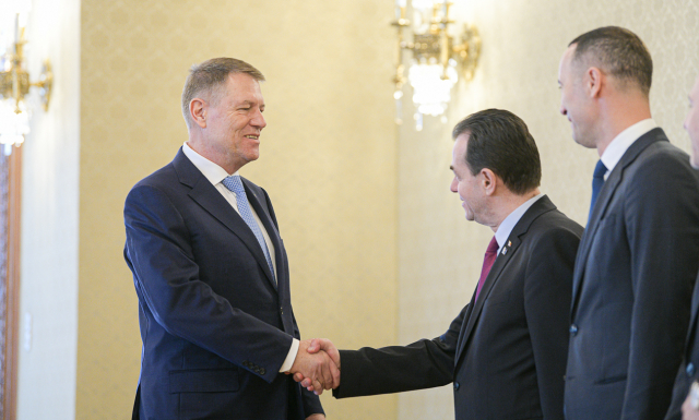 Ludovic Orban, premierul demis, față în față cu Klaus Iohannis la consultări
