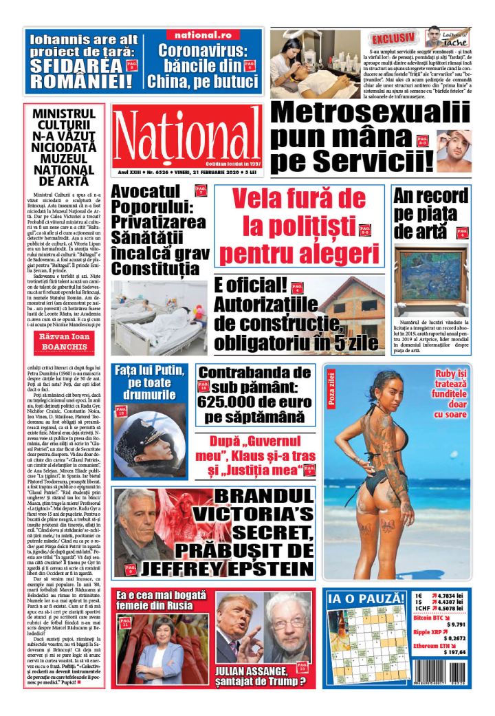Ediția tipărită 21 februarie 2020