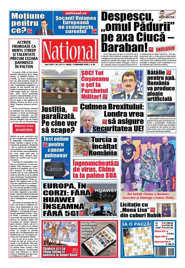 Ediția tipărită 4 februarie 2020