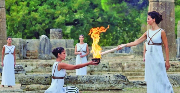 Atena: Ceremonia de predare a torţei olimpice, fără spectatori