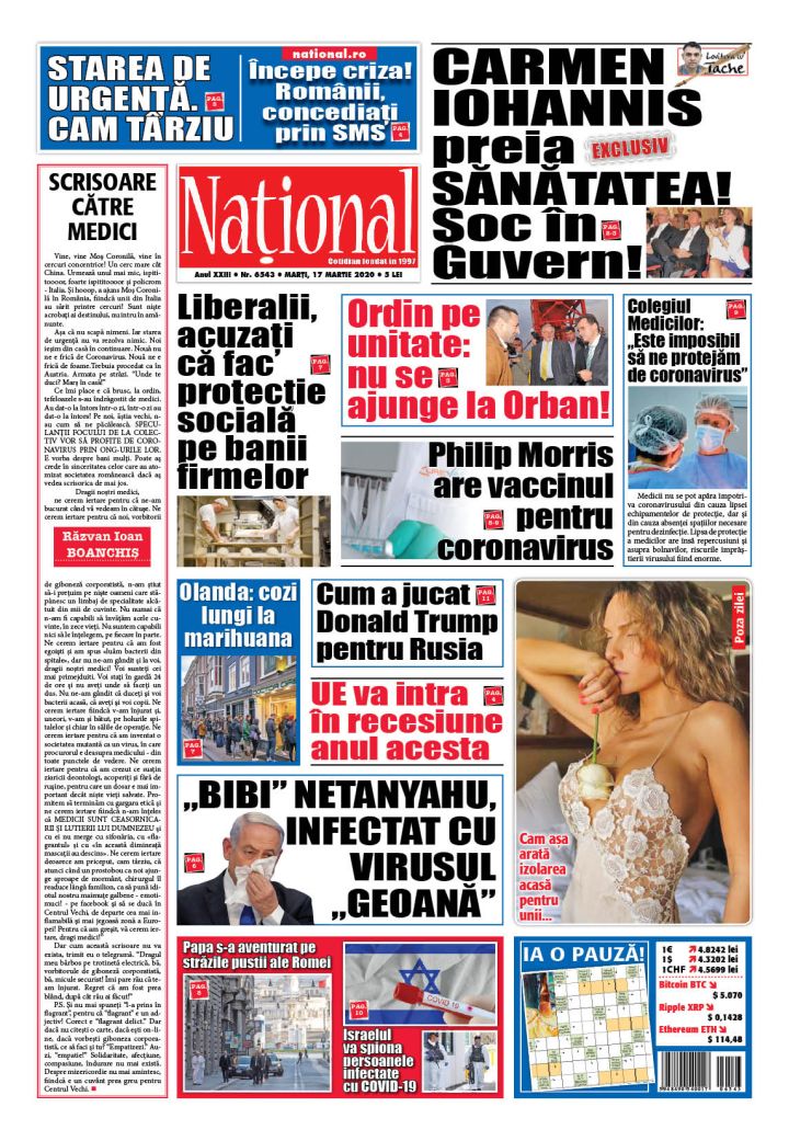 Ediția tipărită 17 martie 2020