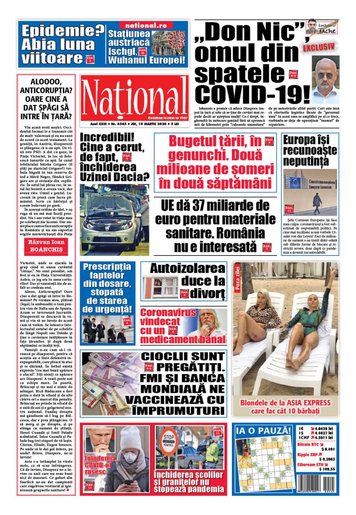 Ediția tipărită 19 martie 2020