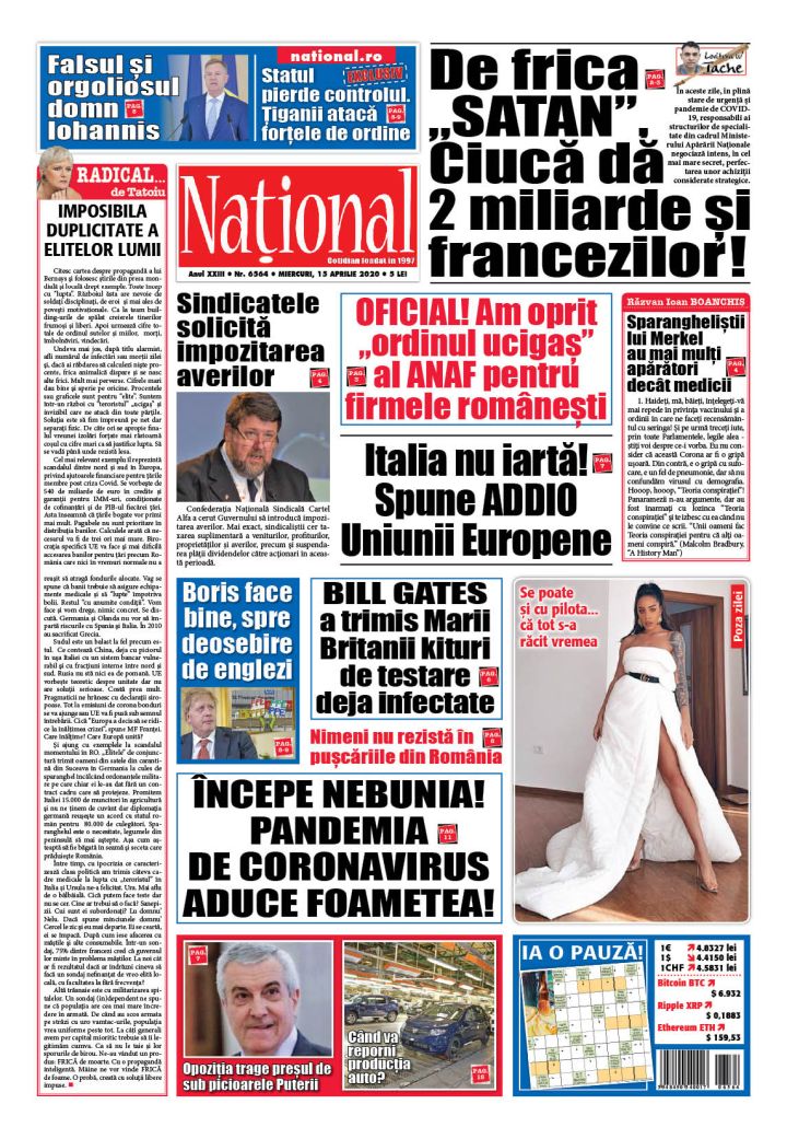 Ediția tipărită 15 aprilie 2020