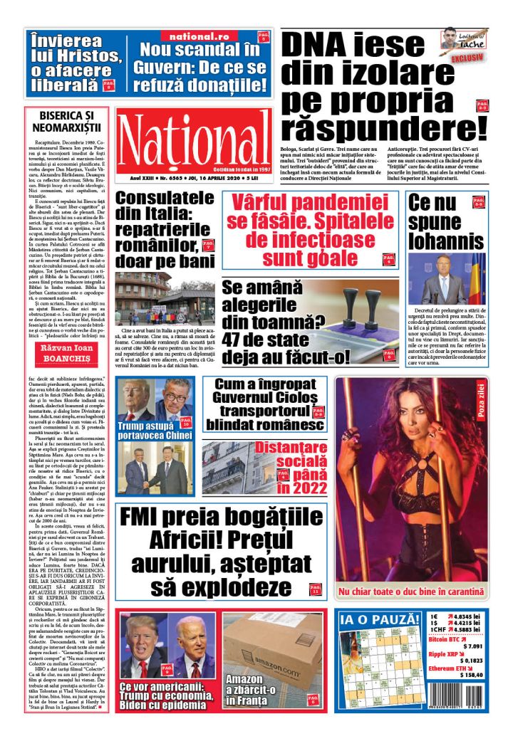 Ediția tipărită 16 aprilie 2020