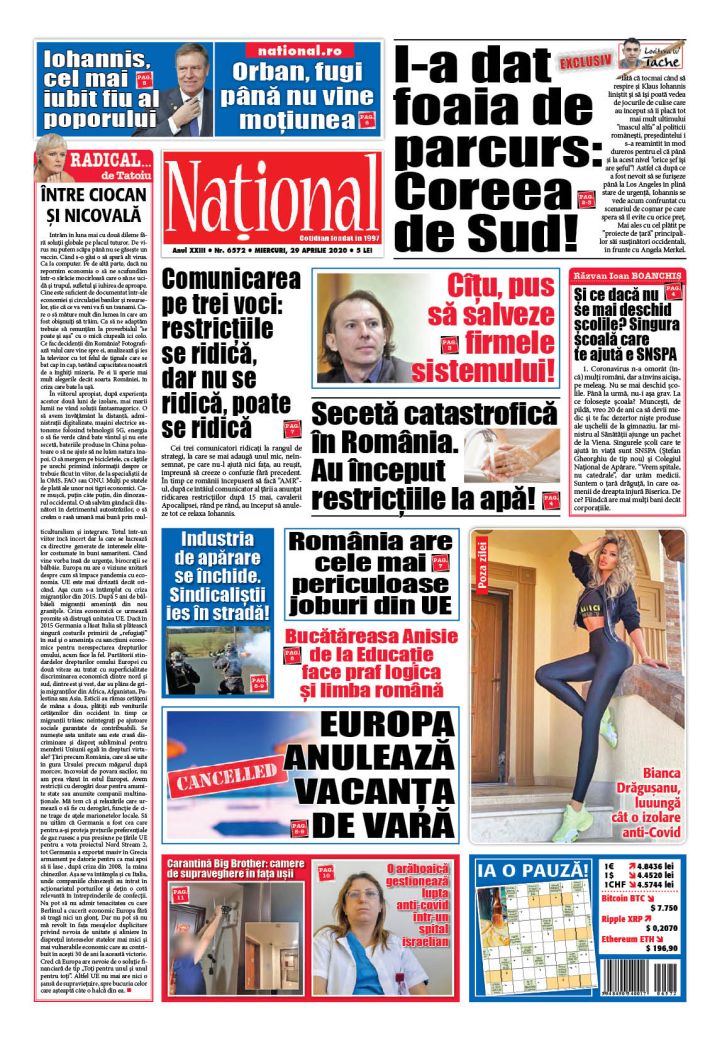 Ediția tipărită 29 aprilie 2020