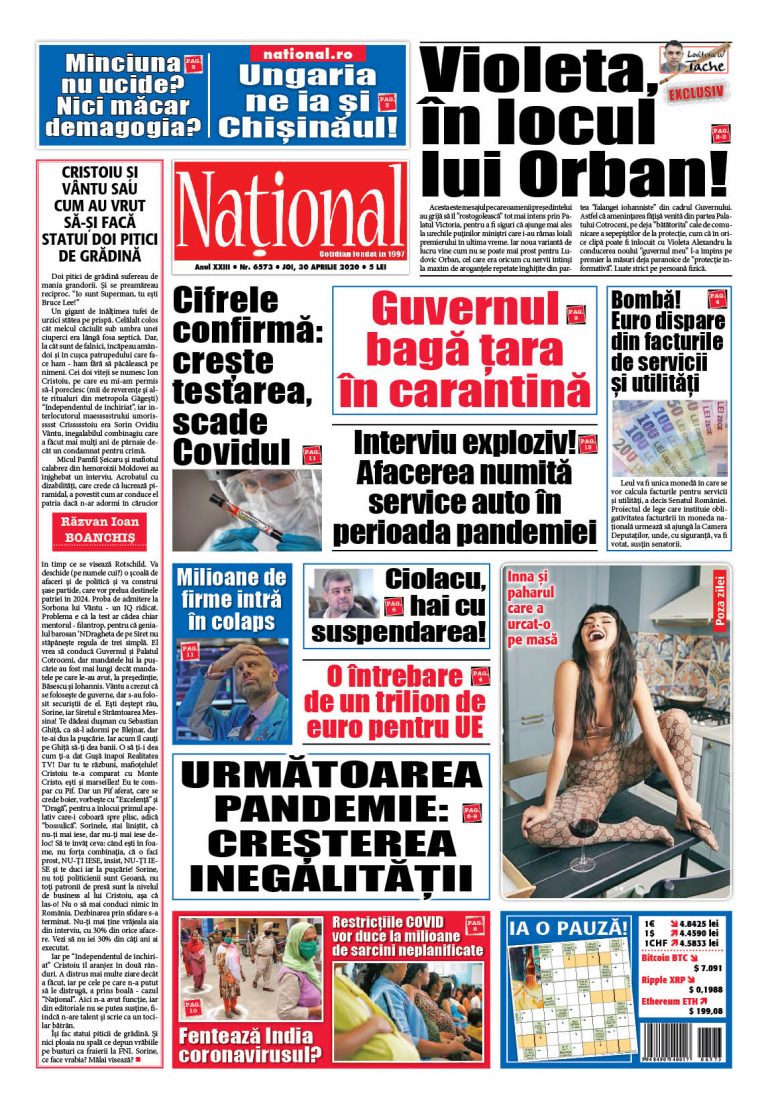 Ediția tipărită 30 aprilie 2020