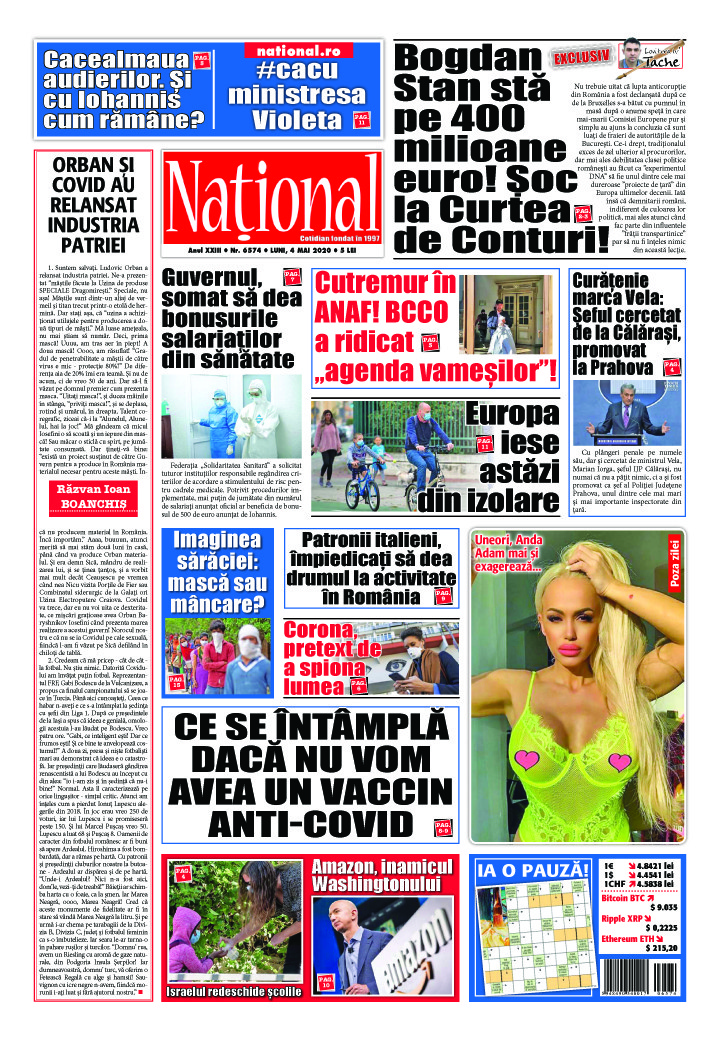 Editia tiparita 4 mai 2020