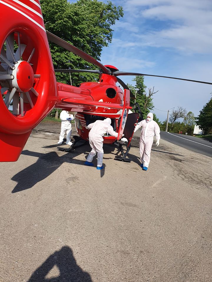 Accident grav în Timiș. A intervenit elicopterul SMURD