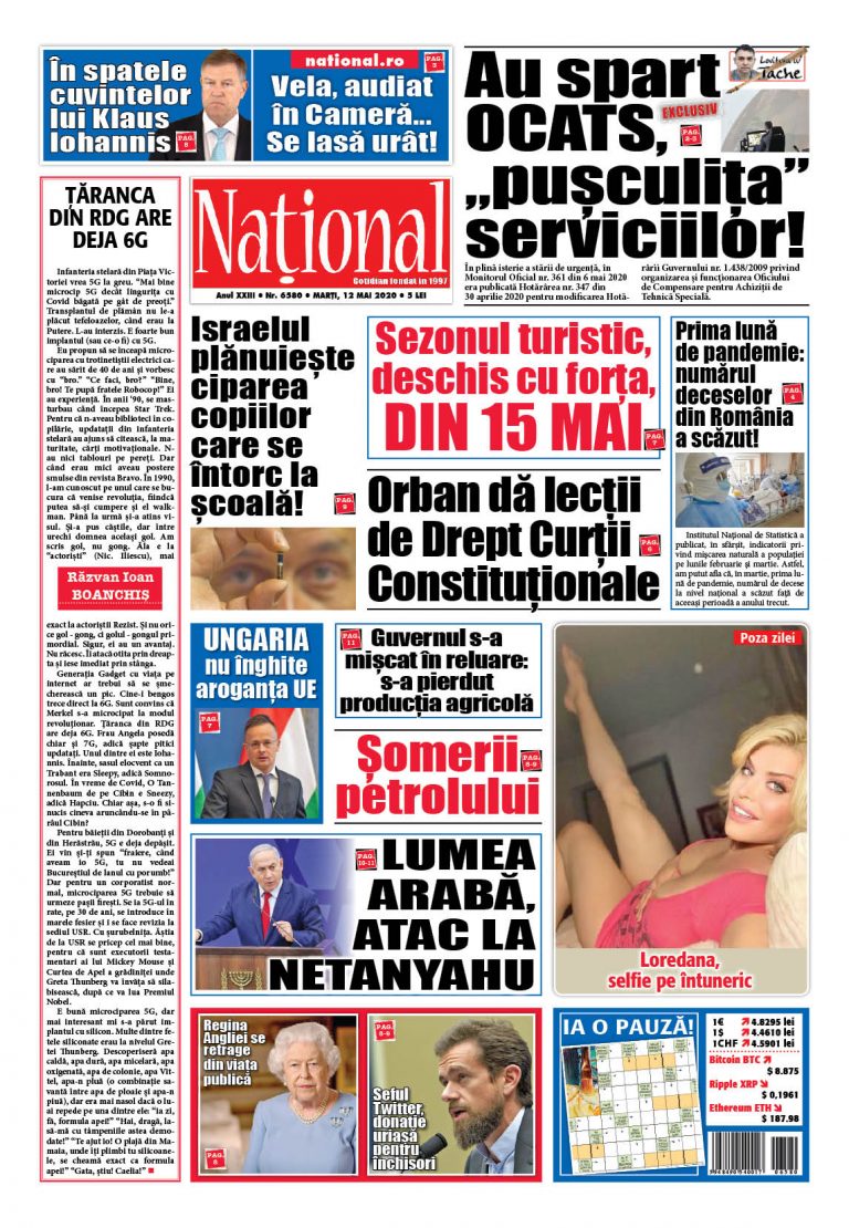 Ediția tipărită 12 mai 2020