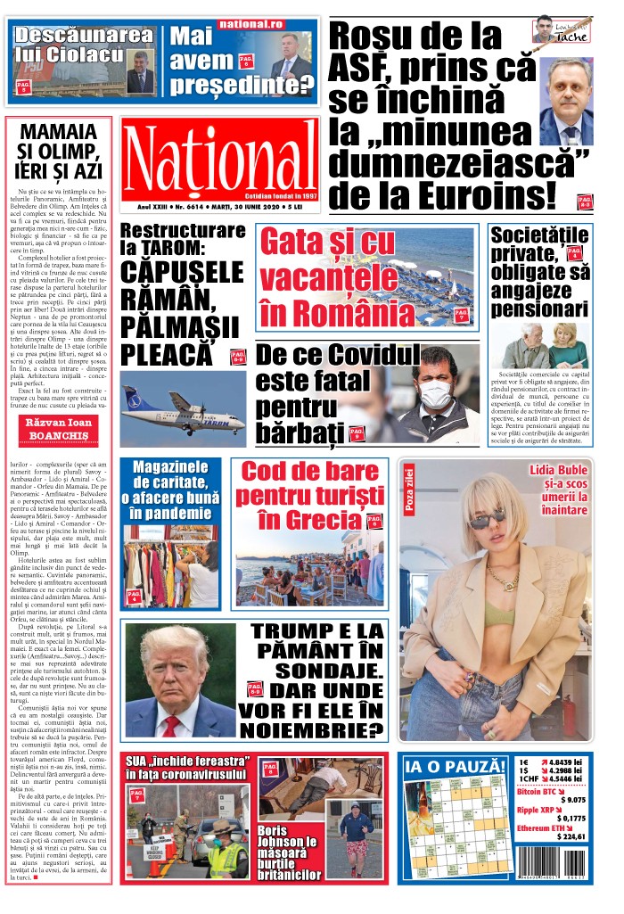 Editia tiparita 30 iunie 2020