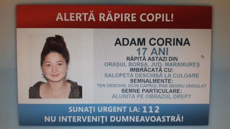 Alertă la Maramureș. O adolescentă a fost răpită în plină stradă. Poliția cere ajutorul populației