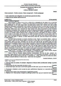 bacalaureat 2020