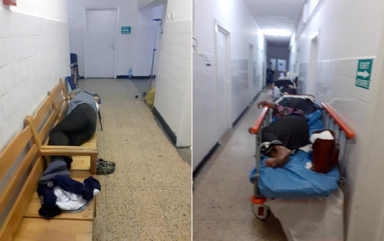 Condiții de groază la SJU Ploiești - A fost „cazată” două zile pe un scaun