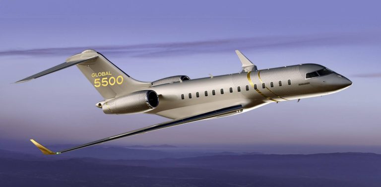 Primul Bombardier Global 5500, luat de o firmă privată de zbor