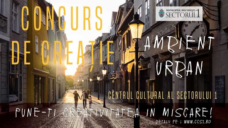 CONCURS DE CREATIE – “AMBIENT URBAN”