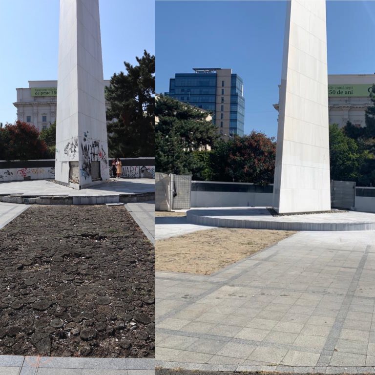S-a finalizat prima etapă a restaurării monumentului ”Memorialul Renașterii – Glorie Eternă Eroilor și  Revoluției Române din Decembrie 1989” 
