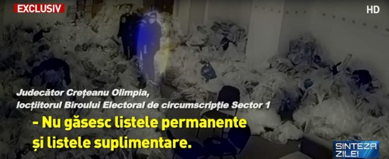 Înregistrare bombă! Dialoguri ȘOCANTE din sala cu sacii de voturi de la sectorul 1! ”Are sigiliul pus? Păi, unde dracu’ sunt, mă?”