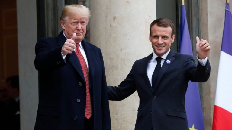 Donald Trump si Emmanuel Macron