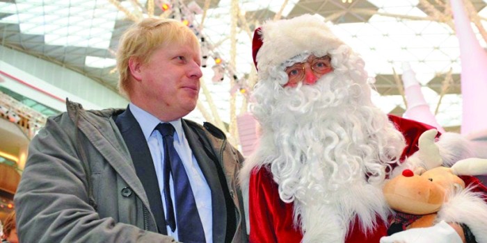 Boris Johnson îl bagă pe Moș Crăciun la înaintare