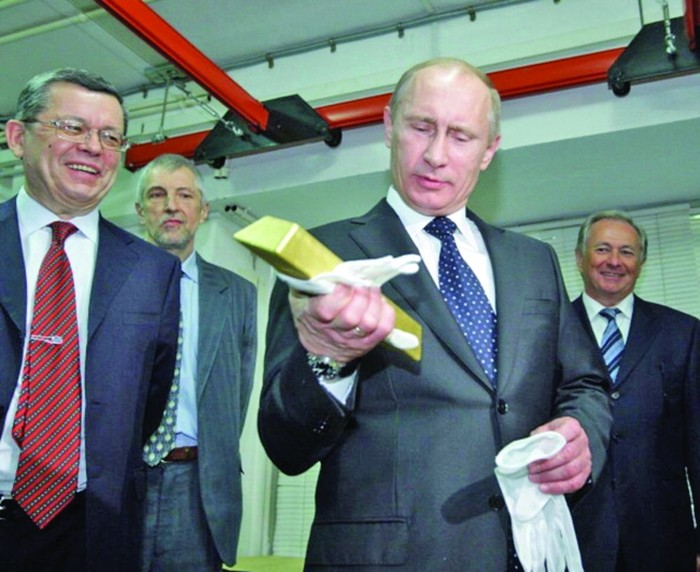 Aurul, aliatul lui Putin