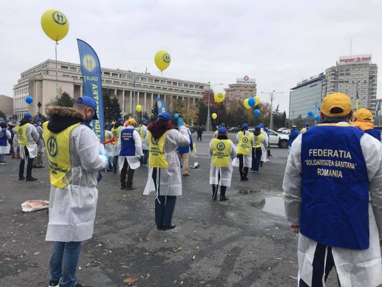 Sindicaliștii de la ”Solidaritatea Sanitară” ies joi în stradă, în Piata Victoriei! Proteste și la prefecturile din țară!