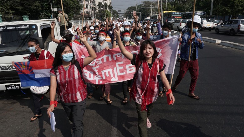 proteste Myanmar