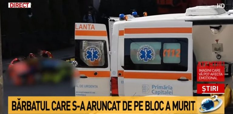 Caz șocant în Capitală! Un tânăr a căzut în gol, după ce se urcase pe acoperișul unui cămin studențesc – VIDEO