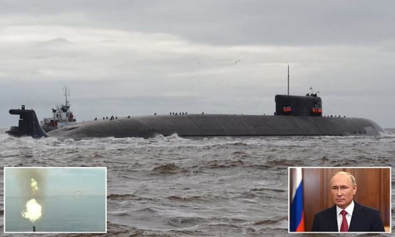 Rusia testează cel mai mare submarin nuclear din lume. Putin plusează după incidentul din Marea Neagră