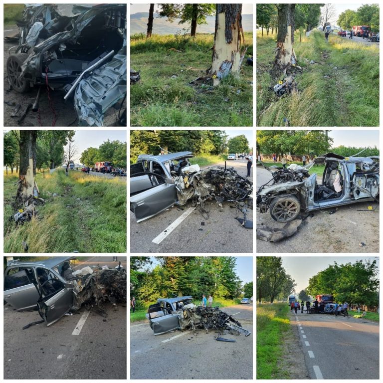 Un tânăr de 22 de ani a murit într-un cumplit accident. Alți doi au fost duși la spital