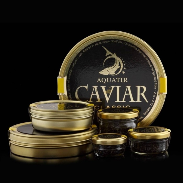 17.000 de euro kilogramul: caviarul ambalat în cutii de aur