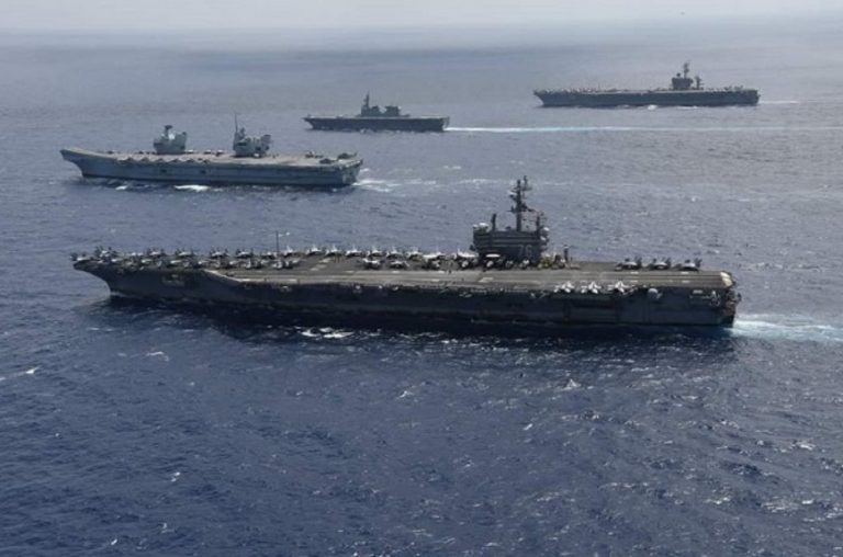 SUA și Marea Britanie trimit trei portavioane lângă Taiwan, la presiunile militare ale Chinei