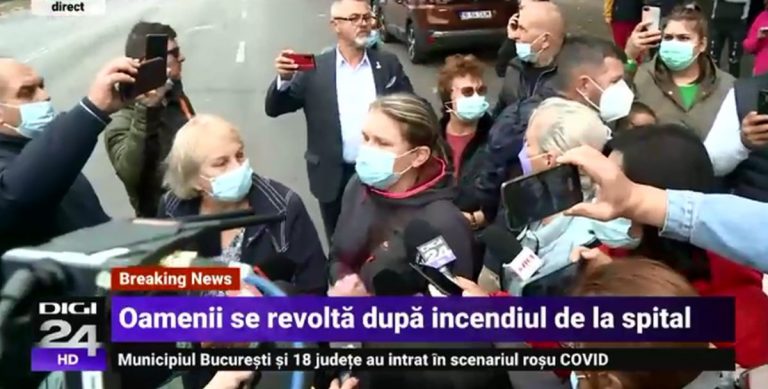 Momente cumplite pentru rudele pacienților decedați în urma incendiului de la spitalul din Constanța: ”Era în stare gravă, dar de ce să moară arsă? ” – VIDEO