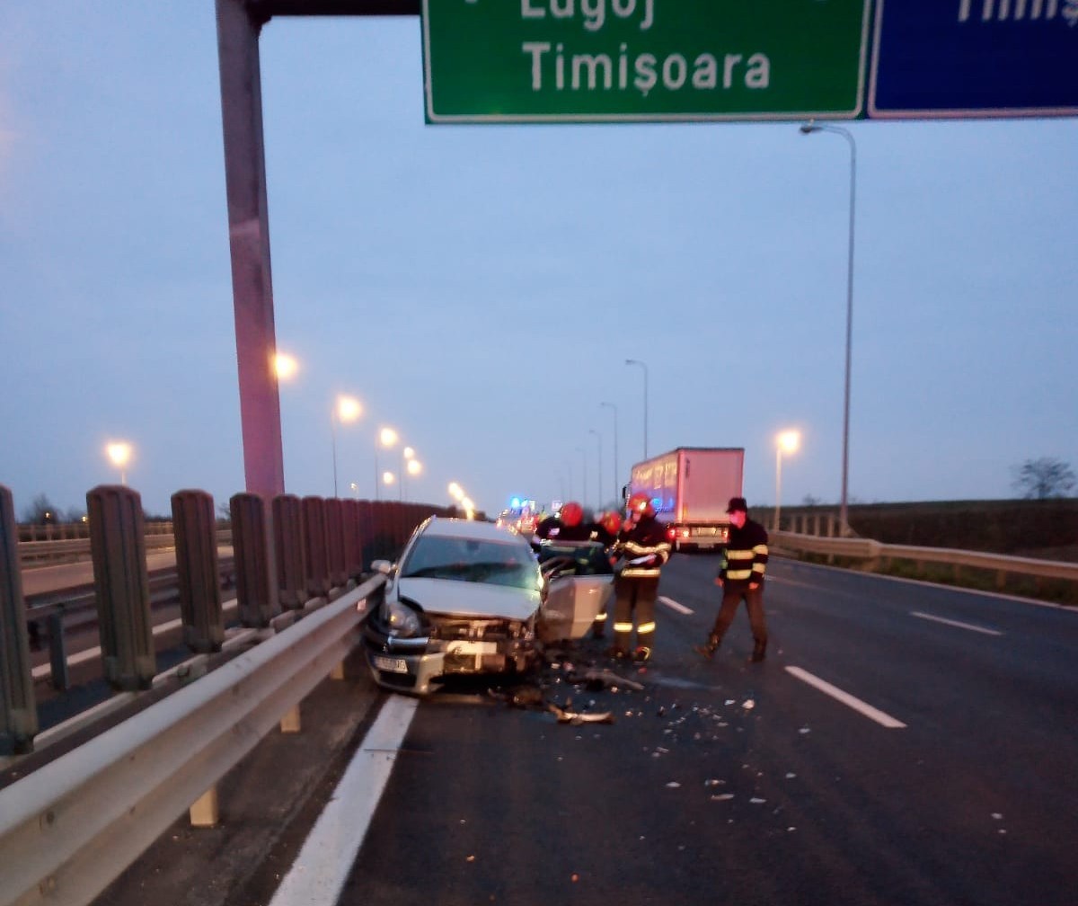 Salvatorii, în alertă! Accident pe Autostrada A1 Deva-Nădlac - mai mulți oameni au fost răniți