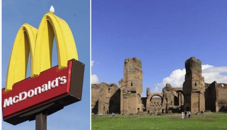 Scandal în Italia. McDonald’s se instalează lângă vestigii romane