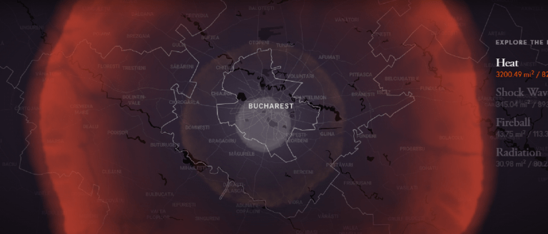 Bucureștiul, sub amenințare nucleară rusească! VIDEO – Simularea unui atac asupra Capitalei cu mama tuturor bombelor atomice!