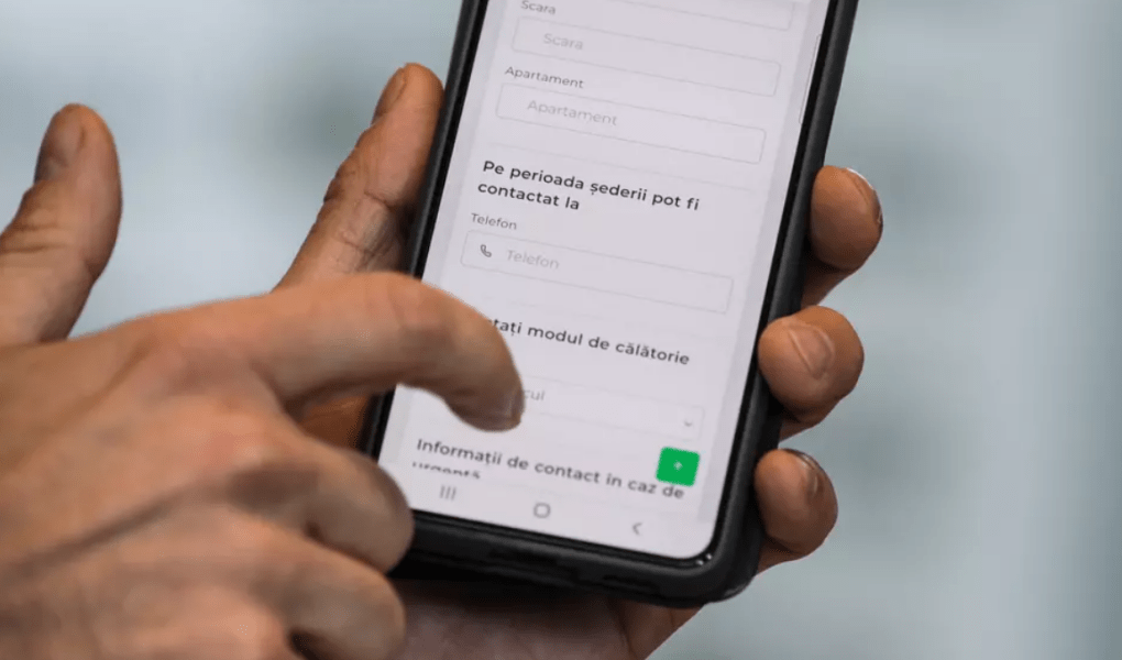 formularul digital de localizare a pasagerilor