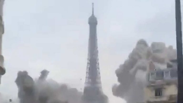 Parisul, bombardat de Rusia/Imagini apocaliptice din capitala Franței! (FOTO/VIDEO)
